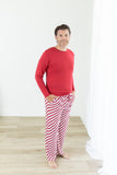 Little Pajama Co. Men’s Lounge Set - Candy Cane - Let Them Be Little, A Baby & Children's Clothing Boutique