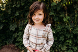 City Mouse Long Sleeve Side Button Dress - Light Taupe Flannel - Let Them Be Little, A Baby & Children's Clothing Boutique