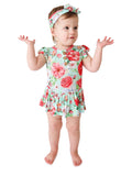 Posh Peanut Ruffled Cap Sleeve Henley Twirl Skirt Bodysuit - Pippa - Let Them Be Little, A Baby & Children's Clothing Boutique