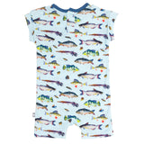 Macaron + Me Shortie Romper - Go Fish - Let Them Be Little, A Baby & Children's Clothing Boutique