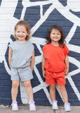 Mayhem Candy Cabana Terry Knit 2 Piece Set - Grey - Let Them Be Little, A Baby & Children's Clothing Boutique