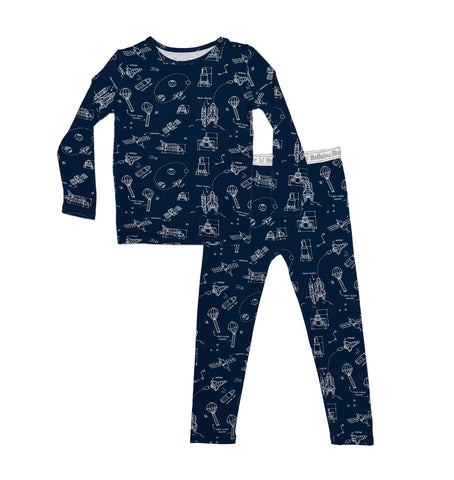 Bellabu Bear 2 piece PJ Set - Rockets - Let Them Be Little, A Baby & Children's Clothing Boutique