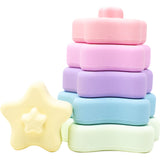 Three Hearts Silicone Start Stacker - Bright - Let Them Be Little, A Baby & Children's Clothing Boutique