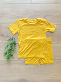 Kozi & Co Short Sleeve PJ Set w/ Shorts - Squash - Let Them Be Little, A Baby & Children's Boutique