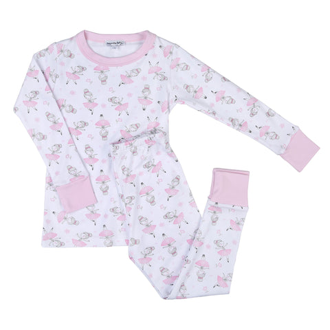 Magnolia Baby Long Sleeve PJ Set - Prima Ballerina - Let Them Be Little, A Baby & Children's Clothing Boutique