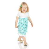 Kickee Pants Print Short Sleeve One Piece Dress Romper - Water - Let Them Be Little, A Baby & Children's Clothing Boutique
