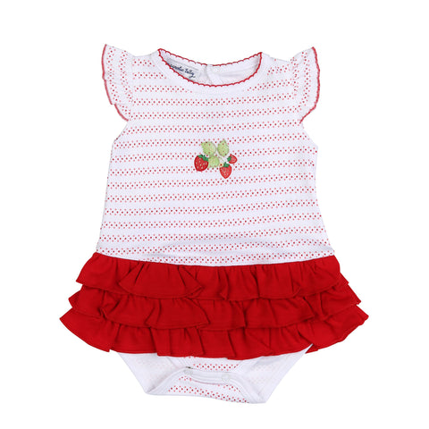Magnolia Baby Embroidered Ruffle Flutters Bubble - So Berry Cute - Let Them Be Little, A Baby & Children's Clothing Boutique