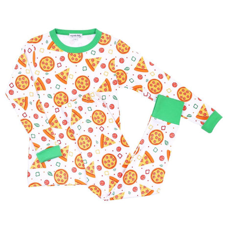 Magnolia Baby Long Sleeve PJ Set - Pizza Night - Let Them Be Little, A Baby & Children's Boutique