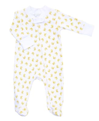 Magnolia Baby Printed Zipper Footie - Vintage Yellow Ducky - Let Them Be Little, A Baby & Children's Boutique