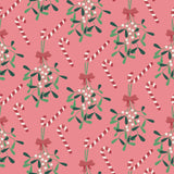 Sweet Bamboo Holiday Zipper Footie - Mistletoe Pink - Let Them Be Little, A Baby & Children's Boutique