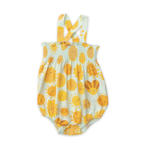 Angel Dear Smocked Sunsuit - Sunshines - Let Them Be Little, A Baby & Children's Clothing Boutique