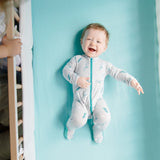 Lark Adventurewear Crib Sheet - Blue Lagoon - Let Them Be Little, A Baby & Children's Boutique