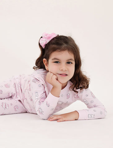 Baby Noomie 2 Piece Long Sleeve PJ Set - Marshmallows - Let Them Be Little, A Baby & Children's Clothing Boutique