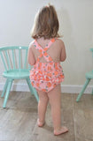 Ollie Jay Isla Bubble Romper - Peachy - Let Them Be Little, A Baby & Children's Clothing Boutique