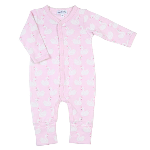 Magnolia Baby Printed Playsuit - Cisne - Let Them Be Little, A Baby & Children's Boutique