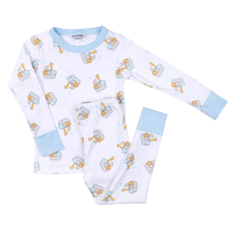Magnolia Baby Long Sleeve PJ Set - Two by Two Light Blue - Let Them Be Little, A Baby & Children's Clothing Boutique