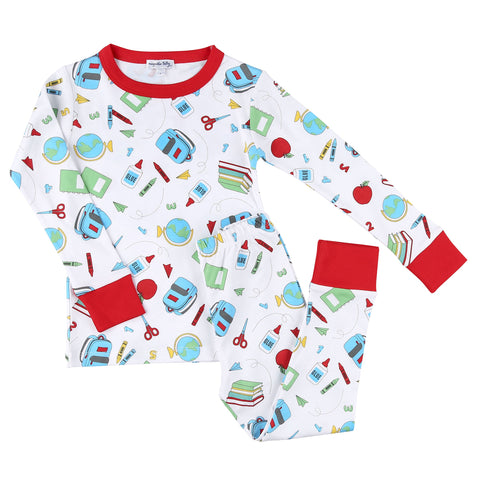 Magnolia Baby Long Sleeve PJ Set - School Rocks - Let Them Be Little, A Baby & Children's Clothing Boutique