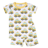 Magnolia Baby Shorts PJ Set - Taxi - Let Them Be Little, A Baby & Children's Clothing Boutique