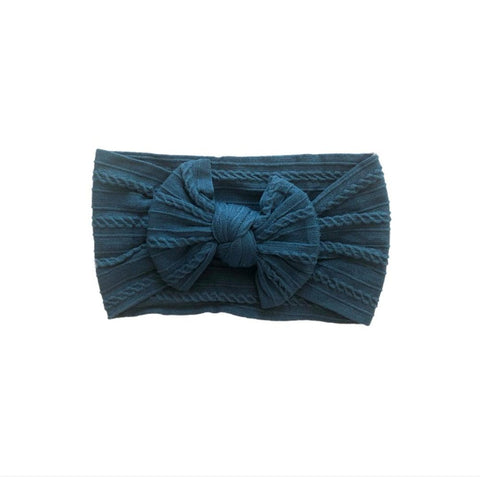 Poppy Knots Sweater Bow - Peacock - Let Them Be Little, A Baby & Children's Boutique