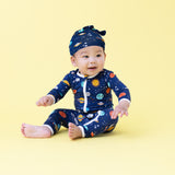 Macaron + Me Zipper Romper - Peaceful Planets - Let Them Be Little, A Baby & Children's Clothing Boutique