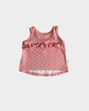 Baby Sprouts Ruffle Tank - Dots in Rose - Let Them Be Little, A Baby & Children's Clothing Boutique