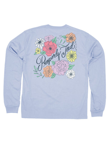 Properly Tied Long Sleeve Signature Tee - Properly Tied Floral - Let Them Be Little, A Baby & Children's Clothing Boutique