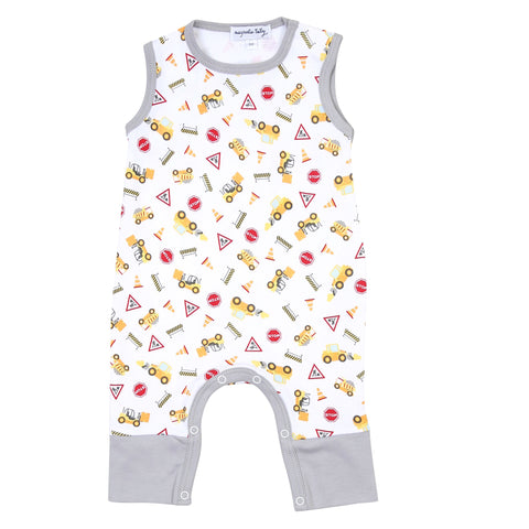 Magnolia Baby Printed Sleeveless Playsuit - Under Construction - Let Them Be Little, A Baby & Children's Clothing Boutique