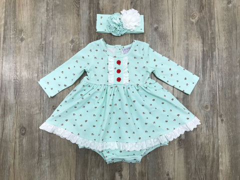 Serendipity Bubble Dress F2159 - Holly Berry Collection - Let Them Be Little, A Baby & Children's Clothing Boutique