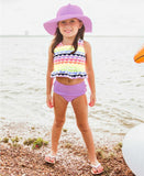 RuffleButts Peplum Tankini - Rainbow Scallop - Let Them Be Little, A Baby & Children's Clothing Boutique