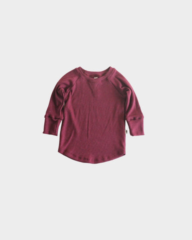 Babysprouts Long Sleeve Rib Top - Cranberry - Let Them Be Little, A Baby & Children's Clothing Boutique