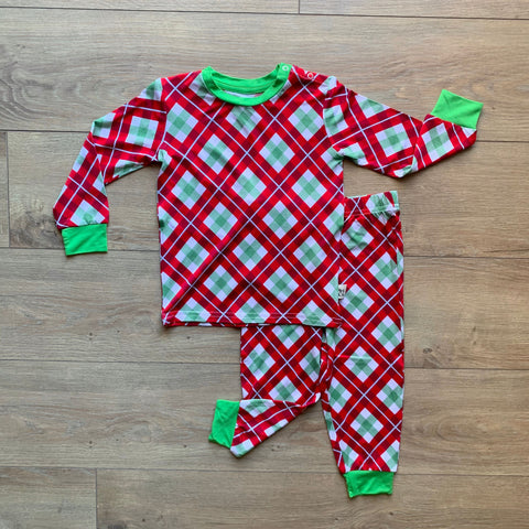 Kozi & Co Long Sleeve PJ Set - Holiday Plaid - Let Them Be Little, A Baby & Children's Boutique