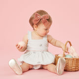 Pink Chicken Sierra Bubble - Bunny Embroidery - Let Them Be Little, A Baby & Children's Clothing Boutique