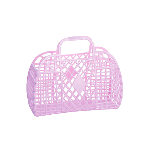 Sun Jellies Retro Basket Small - Lilac - Let Them Be Little, A Baby & Children's Clothing Boutique