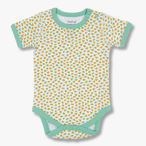 Sapling Child Short Sleeve Bodysuit - Clementine - Let Them Be Little, A Baby & Children's Clothing Boutique
