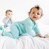 Lark Adventurewear Ultimate Zip Footie - Blue Lagoon / Pacific - Let Them Be Little, A Baby & Children's Boutique