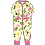 Magnolia Baby Zipped PJ Romper - Aloha! - Let Them Be Little, A Baby & Children's Clothing Boutique