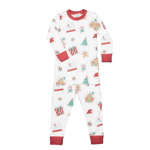 Baby Noomie 2 Piece Long Sleeve PJ Set - Holiday Patches - Let Them Be Little, A Baby & Children's Clothing Boutique
