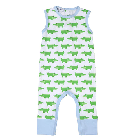 Magnolia Baby Printed Sleeveless Playsuit - Alligator - Let Them Be Little, A Baby & Children's Clothing Boutique