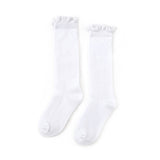 Little Stocking Co. Fancy Lace Top Knee Highs - White - Let Them Be Little, A Baby & Children's Clothing Boutique