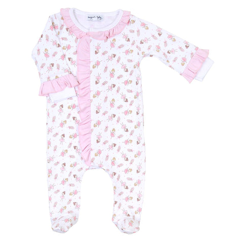 Magnolia Baby Printed Ruffle Front Footie - Twinkle Toes - Let Them Be Little, A Baby & Children's Clothing Boutique